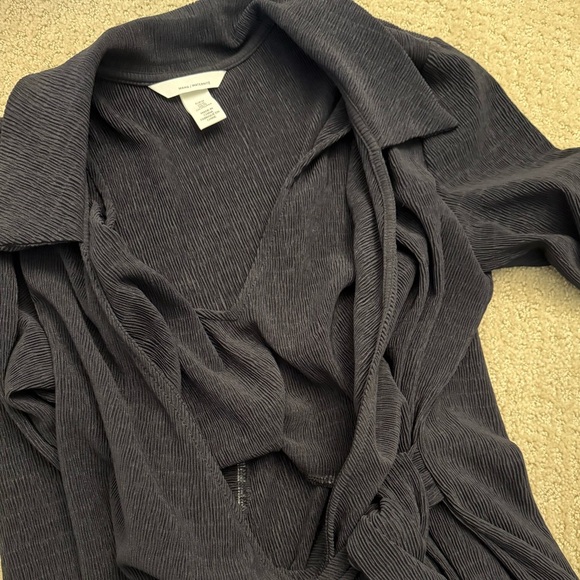 H&M Long Sleeve Ribbed Nursing Wrap Dress size M - Picture 2 of 4